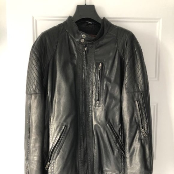 Danier Men's soft lamb leather jacket - Picture 1 of 9